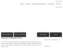 Tablet Screenshot of medradclinics.com
